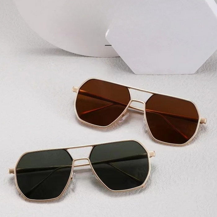 Robuste Herren Sonnenbrille – klassisches Piloten-Design, Edelstahl, für Alltag und Freizeit 2