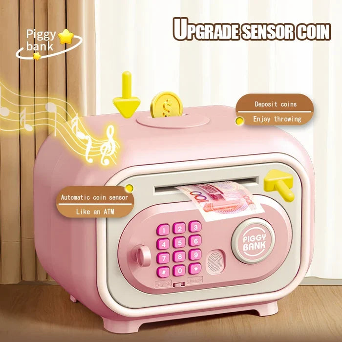 Electronic Piggy Bank Password Protected Mini ATM Toy For Kids Back To School 2025 Teaches Saving