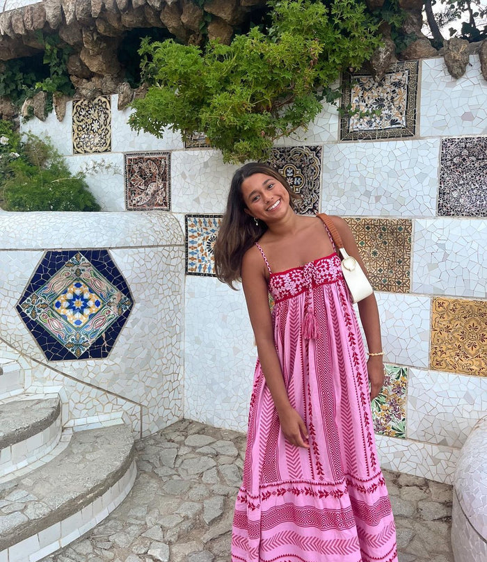 Elegant A-Line White Maxi Dress for Women with Romantic Details - Perfect for Summer Occasions-6