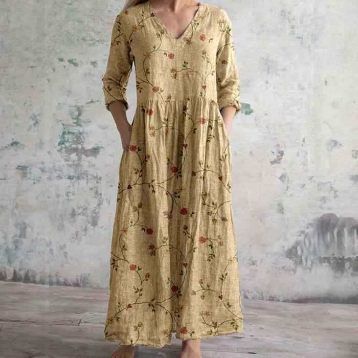 Elegant Floral Summer Dress for Women - Versatile Wedding Guest and Formal Occasions-3