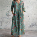 Variant image for Elegant Floral Summer Dress for Women - Versatile Wedding Guest and Formal Occasions-1