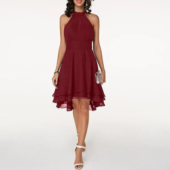 Elegant Women's Ruffled Dress for Summer and Formal Occasions - Lightweight and Comfortable-5