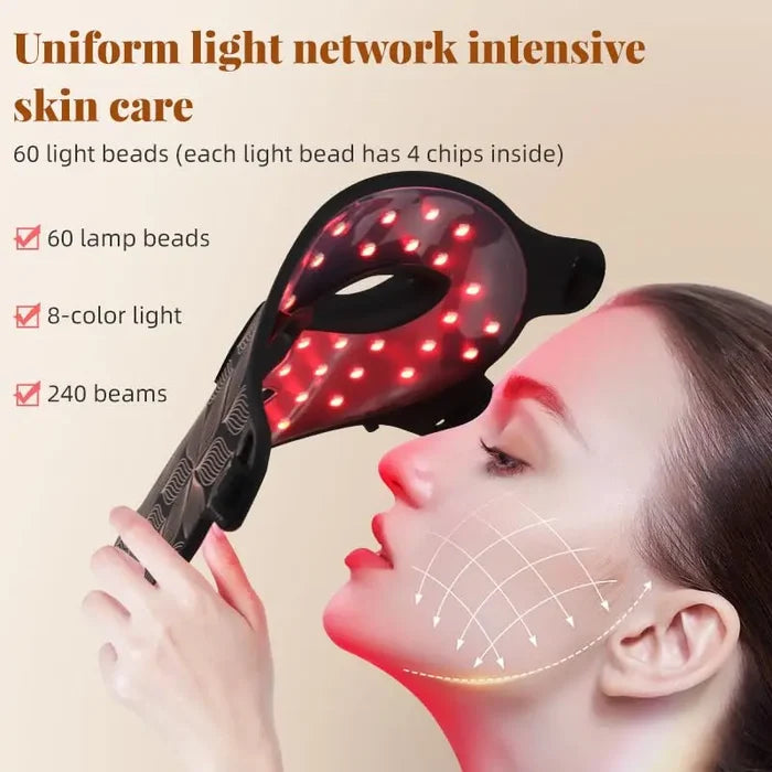 Facial LED Mask With Neck Red Light Infrared Therapy For Anti Aging Skin Rejuvenation Holiday Gifts 2026