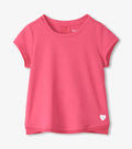 Fandango Pink Mesh Trim Tee