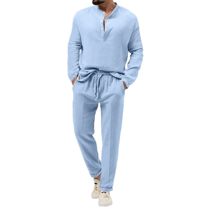 Fashion Casual Summer Men's T-Shirt & Shorts Set - Breathable Short Sleeve Beach Suit