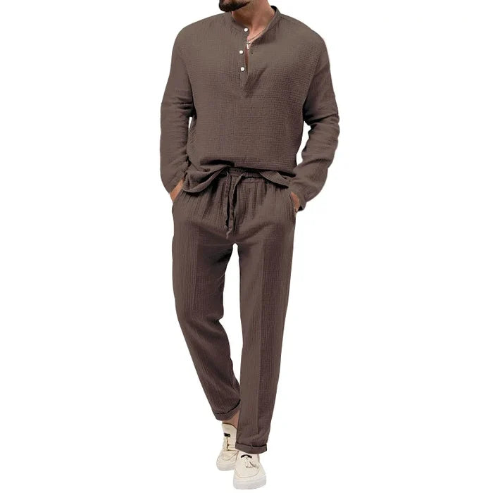 Fashion Casual Summer Men's T-Shirt & Shorts Set - Breathable Short Sleeve Beach Suit