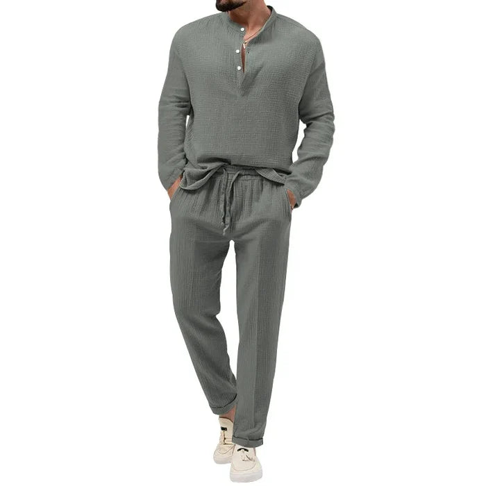 Fashion Casual Summer Men's T-Shirt & Shorts Set - Breathable Short Sleeve Beach Suit
