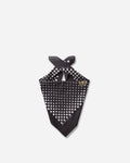 KAPITAL Fastcolor Selvedge Bandana (Coco Swallowtail) Black Gloves and Scarves Bandanas EK-657BA BLACK