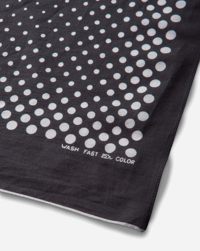 KAPITAL Fastcolor Selvedge Bandana (Coco Swallowtail) Black Gloves and Scarves Bandanas EK-657BA BLACK