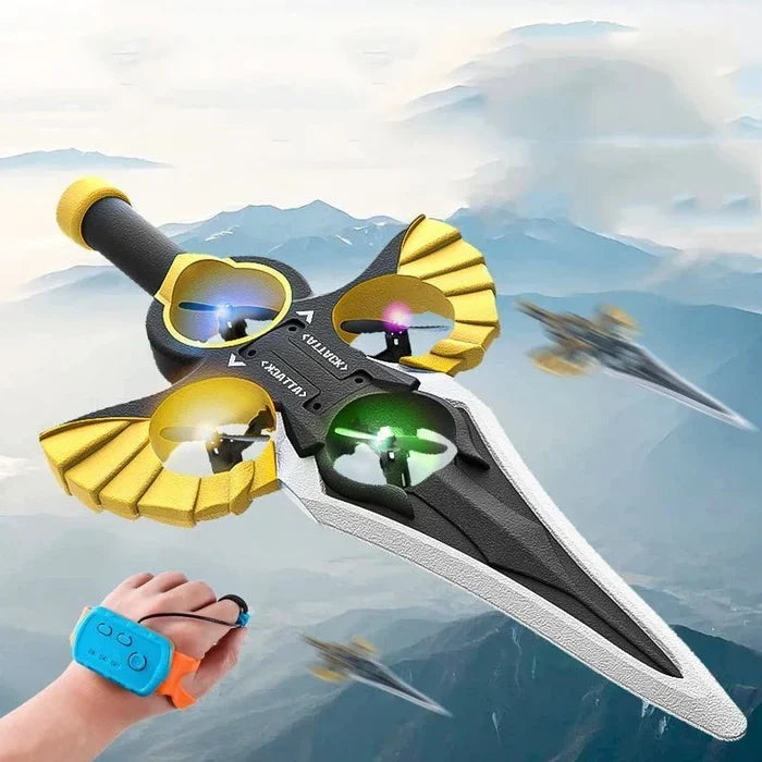 Flying Sword Toy Gesture Control Foam RC Stunt Toy Outdoor