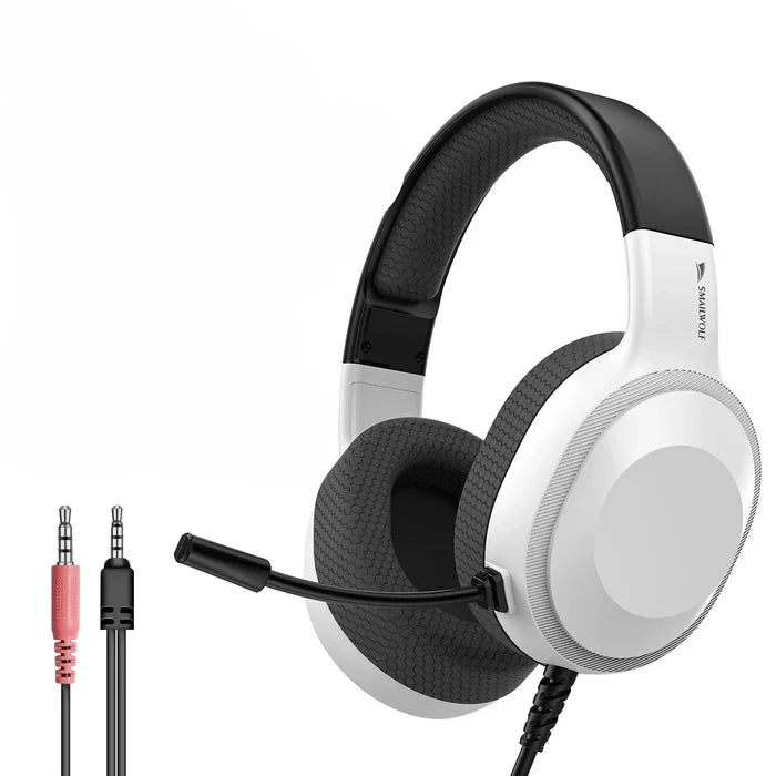 Gaming Headset Wired Lightweight With Omnidirectional Mic