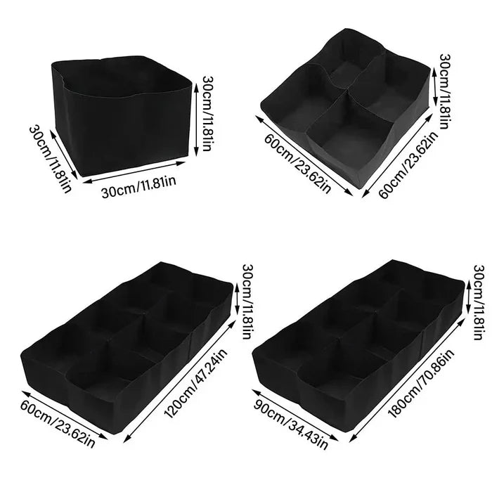 Garden Planting Bag - Rectangular Felt Grow Bags for Vegetables, Tomatoes, and Herbs