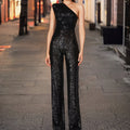 Glamorous women's sequin jumpsuit – fitted design, premium fabric, for special occasions 0