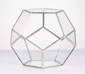 Glass Terrarium Gold Geometric Planter Modern Desktop Plant Display Fall 2025, Succulent Bonsai Gift