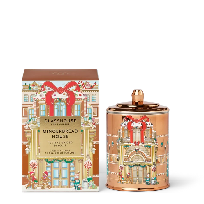 Glasshouse Gingerbread House Candle