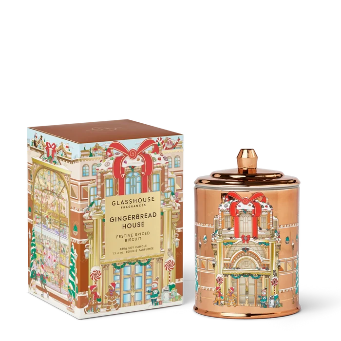 Glasshouse Gingerbread House Candle