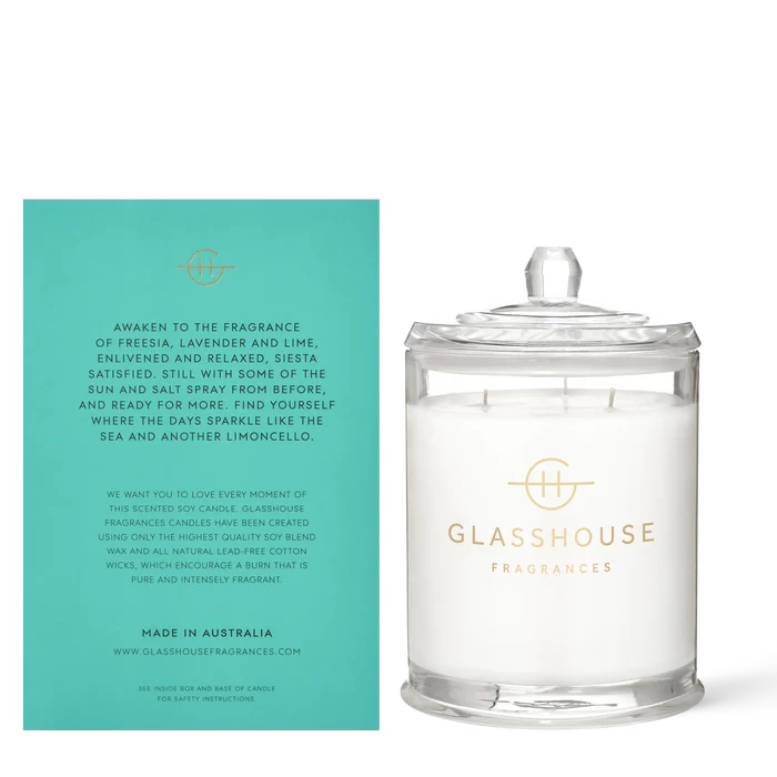 Glasshouse Lost in Amalfi Large Candle