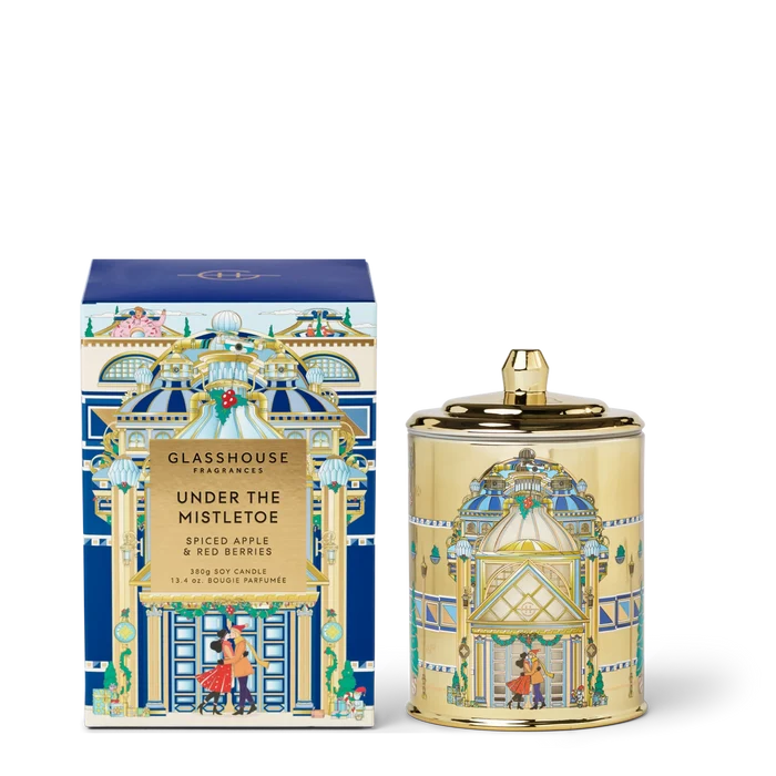 Glasshouse Under the Mistletoe Candle