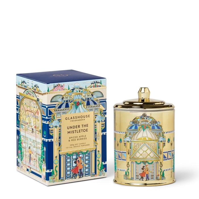 Glasshouse Under the Mistletoe Candle
