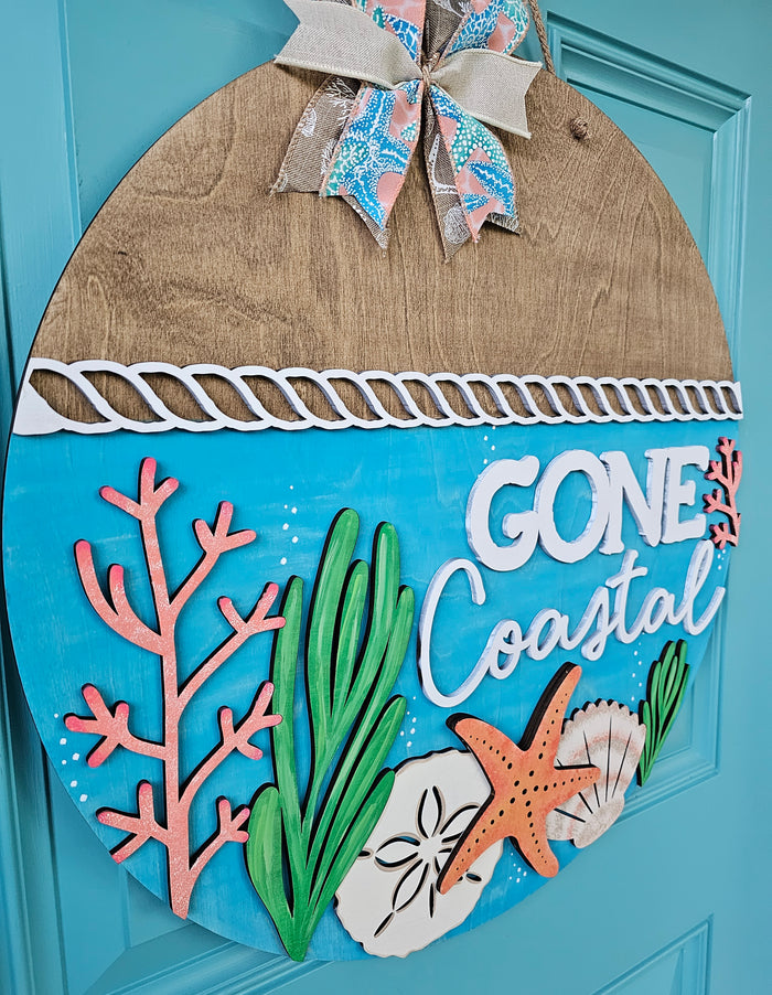 Gone Coastal Door Hanger-wholesale