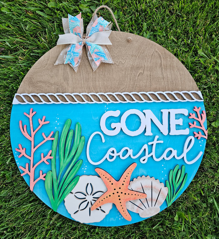 Gone Coastal Door Hanger-wholesale