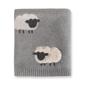 Wooly Sheep 3D - Organic Cotton Jacquard Knit Baby Blanket