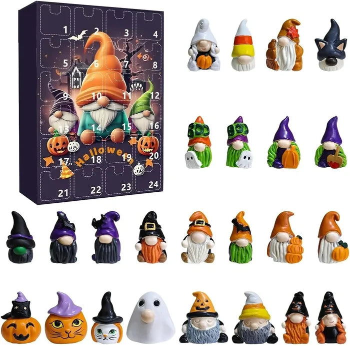 Halloween Gnome 24-Day Countdown Calendar – 2025 Decor Edition