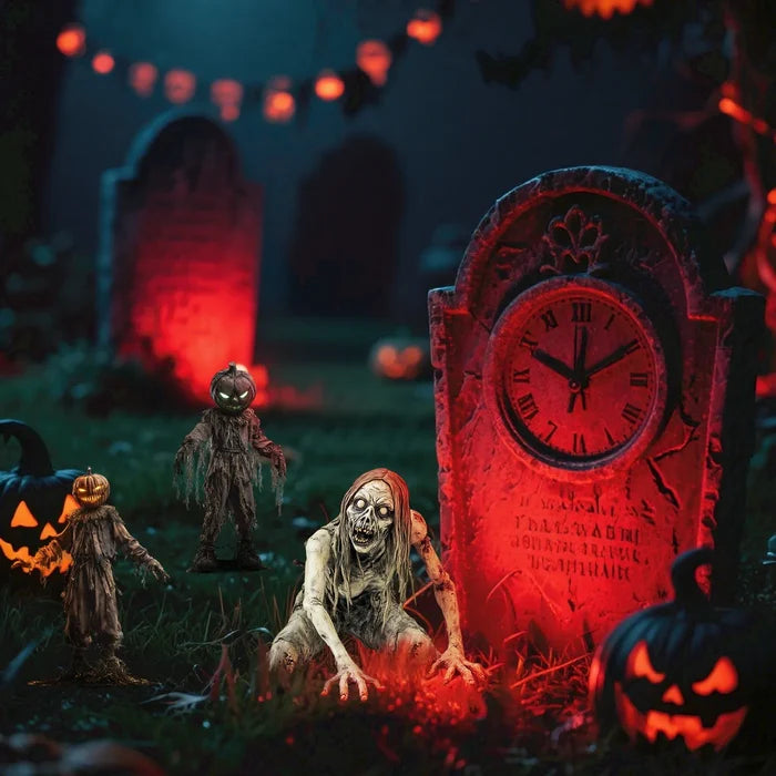 Halloween Yard Stakes Plastic Spooky Cartoon Garden Ornaments Fall 2025 Outdoor Courtyard Decor Easy Setup