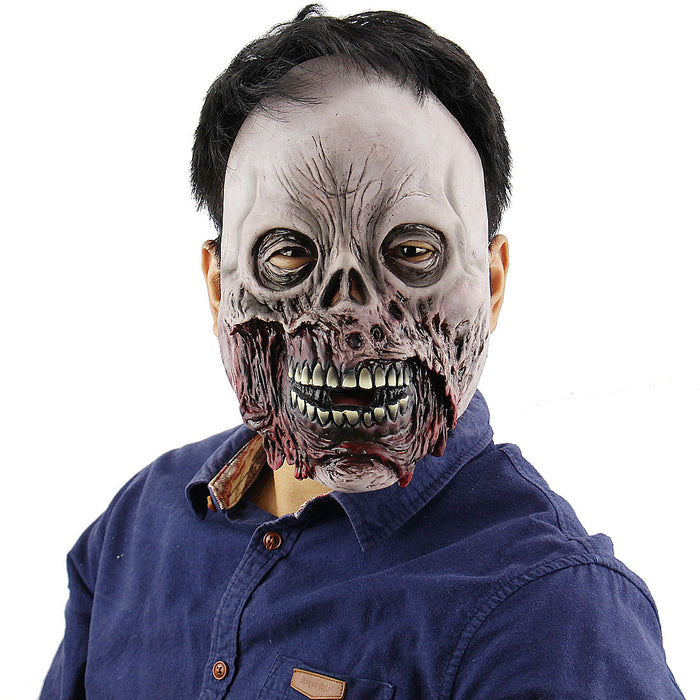 Halloween Zombie Mask Realistic Latex Cosplay Haunted