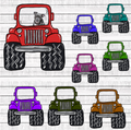Hand Drawn Jeep Bundle- OPEN WINDSHIELD