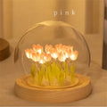 Handmade LED Tulip Flower Night Light - DIY Decorative Lamp for Bedroom, A Perfect Valentine's Day Gift