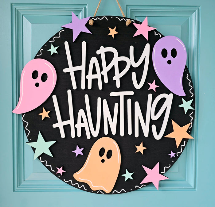 Happy Haunting Ghost Door Hanger