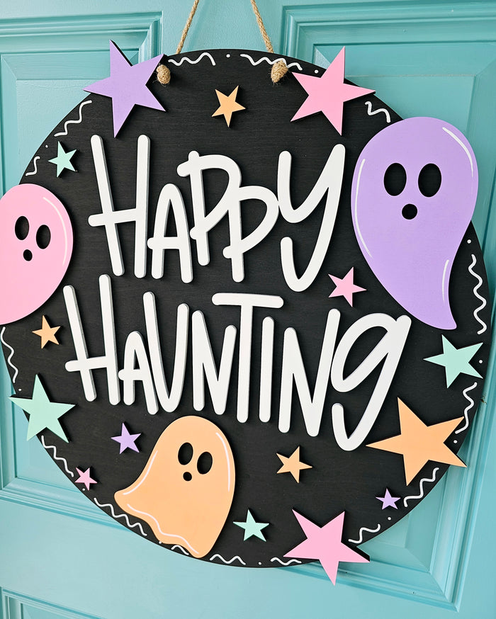 Happy Haunting Ghost Door Hanger