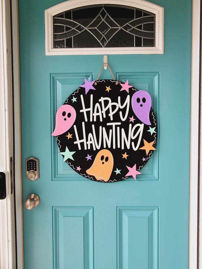 Happy Haunting Ghost Door Hanger