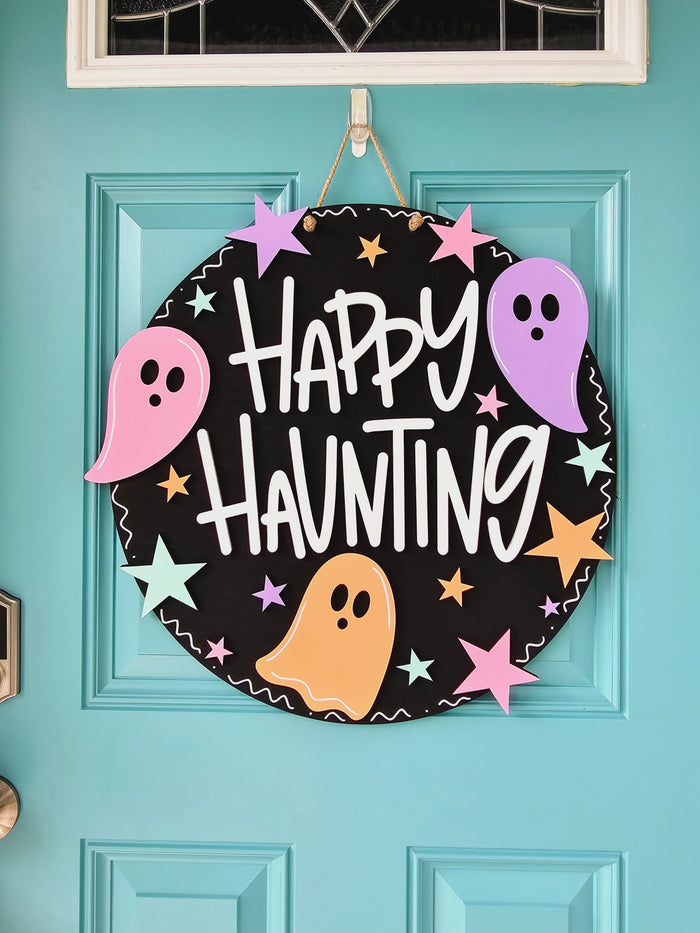 Happy Haunting Ghost Door Hanger