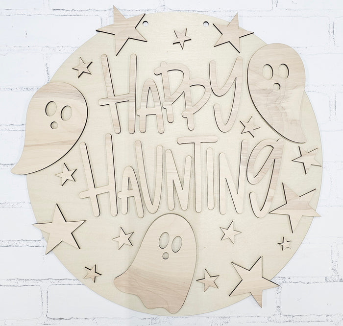 Happy Haunting Ghost Door Hanger