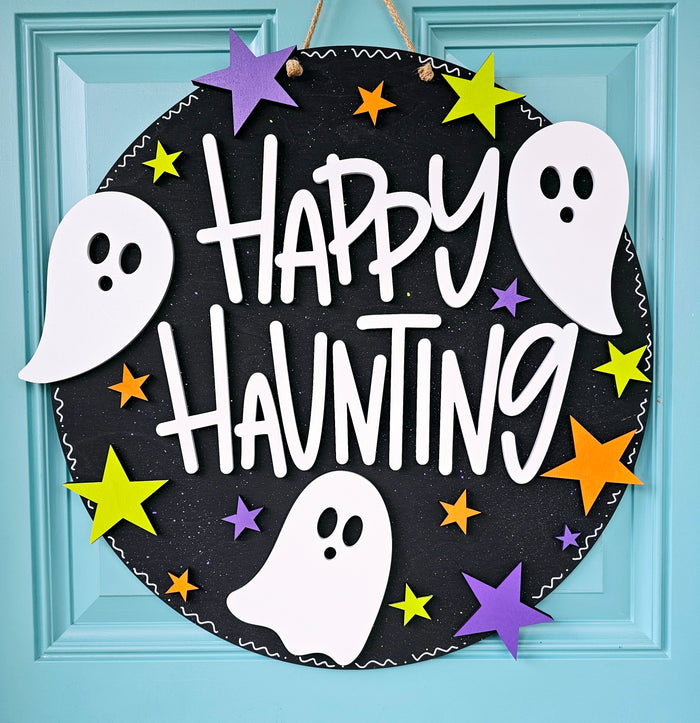 Happy Haunting Ghost Door Hanger