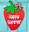 Happy Summer Strawberry Door Hanger