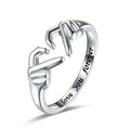 Heart Ring Hollow Double Layer Open Adjustable Ring Romantic Jewelry Gift 2026 Valentine Gift Trend