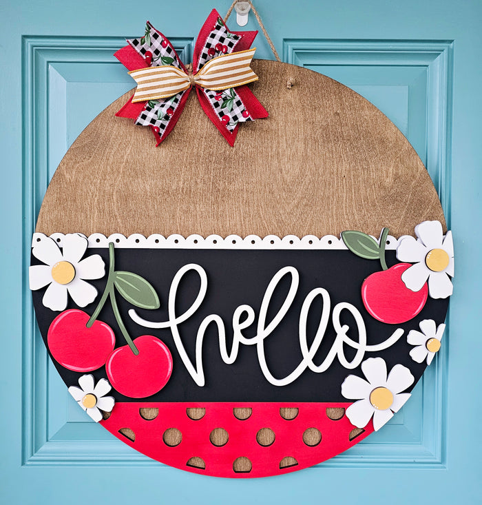 Hello Cherry Door Hanger-wholesale