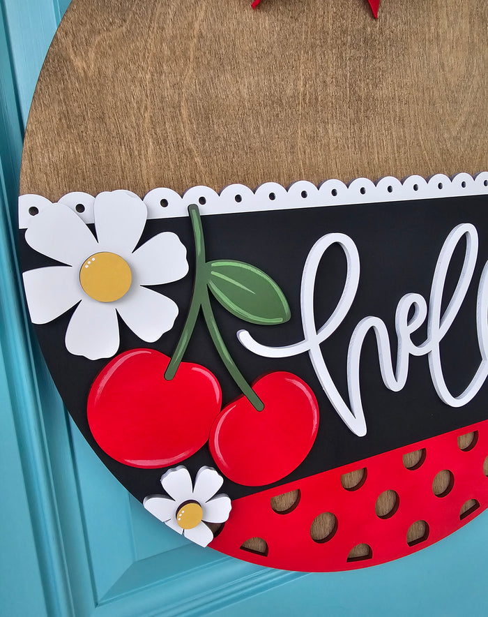 Hello Cherry Door Hanger-wholesale