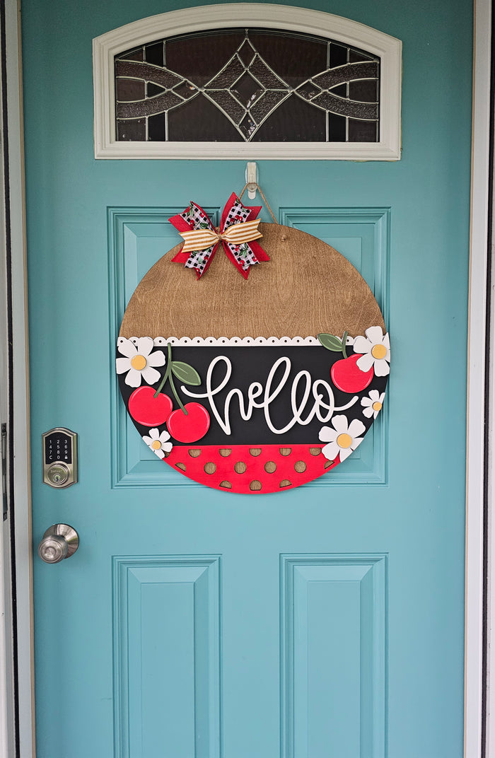 Hello Cherry Door Hanger-wholesale