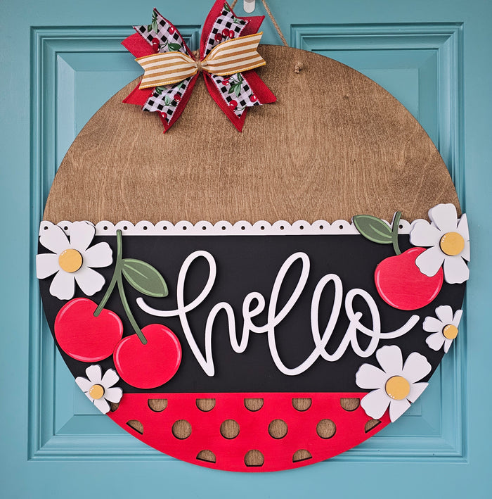 Hello Cherry Door Hanger-wholesale