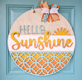 Hello Sunshine Summer Ombre Door Hanger-wholesale