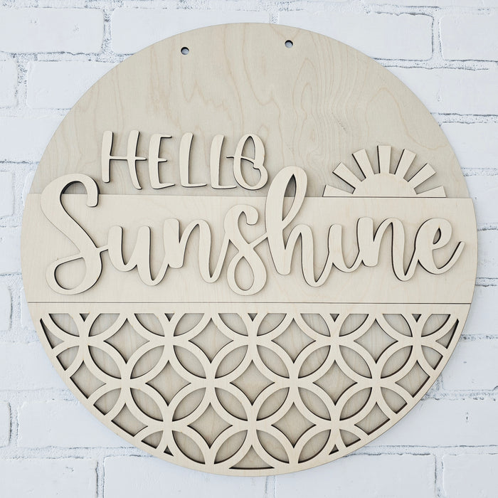 Hello Sunshine Summer Ombre Door Hanger-wholesale