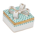 Herend Decorative Box with Bow - Green