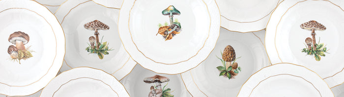 Herend Mushroom Luncheon Plate - Motif #11