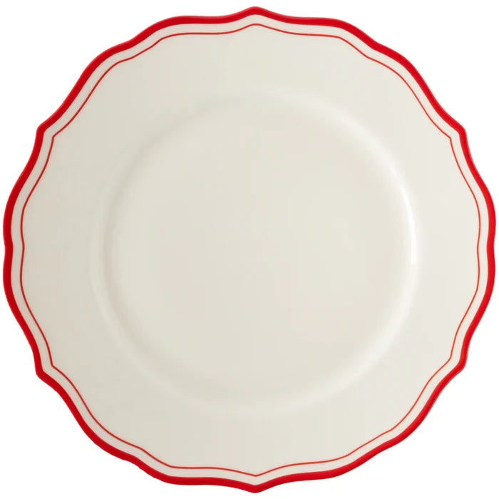 Hester and Cook Icing on the Cake Dinner Plate - Red