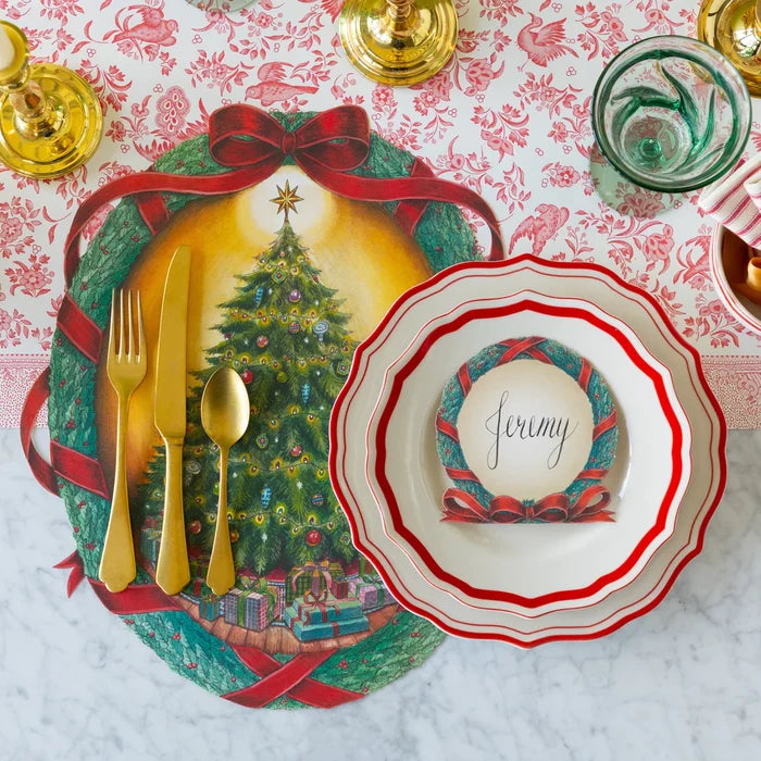 Hester and Cook Icing on the Cake Salad Plate - Red