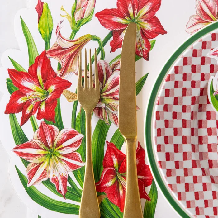 Hester & Cook "Amaryllis" Die Cut Placemats